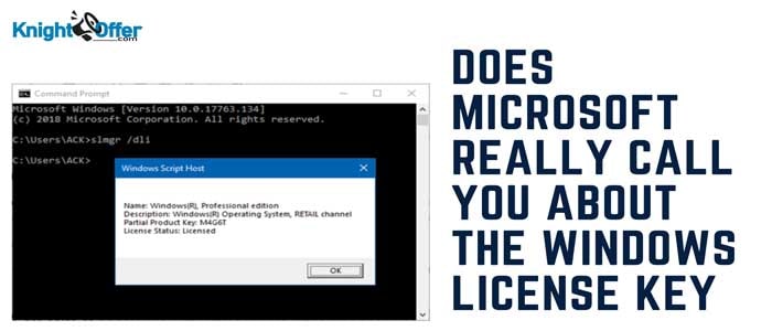 phone call about microsoft windows license key expiring